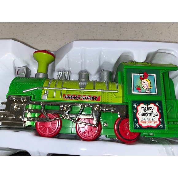 Dr. Seuss The Grinch Christmas Holiday Express Train Play Set 12pc Damaged Box - Picture 3 of 11